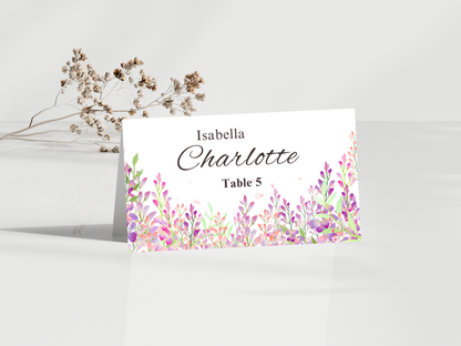 Wisteria Wedding Menu Card, thank you, table card MTC 422