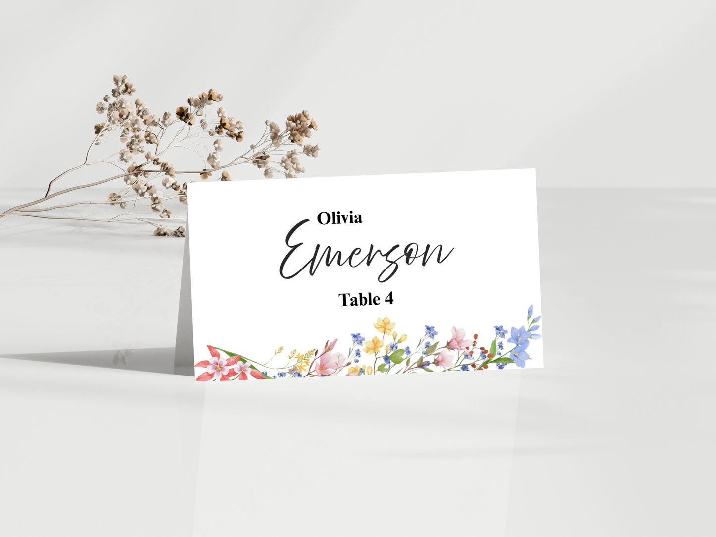 Wedding Thank you Card, Menu Card, Table Card. WI364