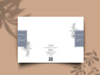 Gatefold Wedding Invitation Template | Minimalist Floral Wedding Invite | Modern Save the Date Template | Printable Wedding Suite. WI186