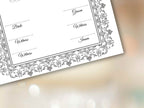 Nikkah Certificate Digital Download Personalised, A4, A3, Template, Instat Download. NN240