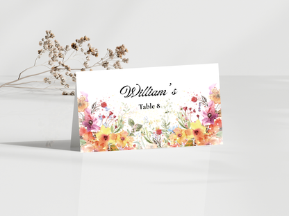 Wedding Thank you Card, Menu Card, Table Card. WI324