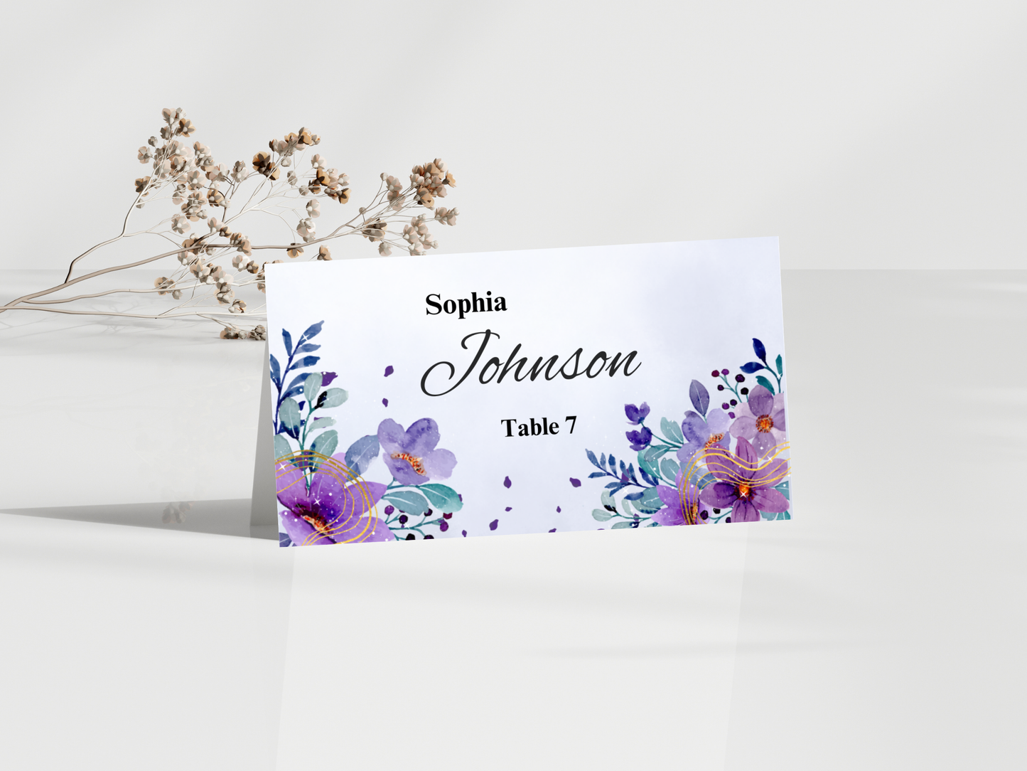 Wedding Thank you Card, Menu Card, Table Card. WI344