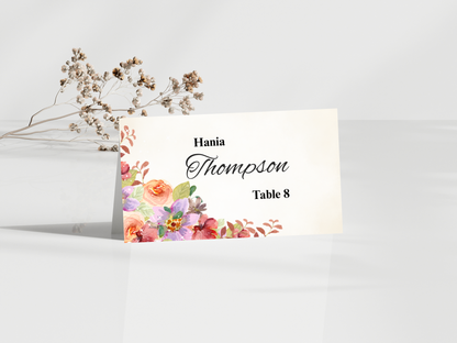 Wedding Thank you Card, Menu Card, Table Card. WI353