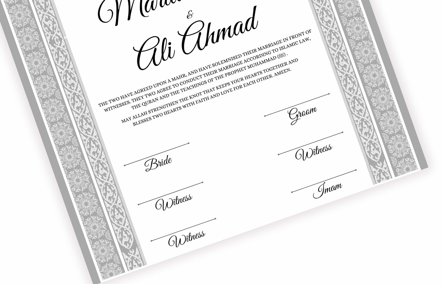 Islamic Marriage Certification nn133