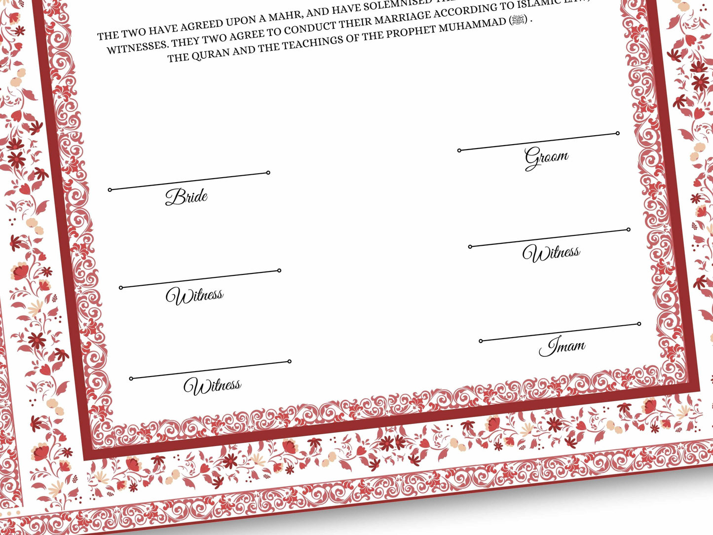 Nikkah Certificate Digital Download Personalized, Luxury Nikkah Contract, Islamic Wedding Contract, Personalized Muslim Wedding Gift. 149