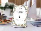 Wedding Table Numbers Template, Wedding Table Numbers, Pink Flower, Floral Wreath, Printable Table Numbers, Wedding Seating Chart. TS2