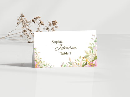 Wedding Thank you Card, Menu Card, Table Card. WI307