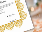 Muslim Wedding Contract, Mughal Nikkah Certificate Digital, A4 Nikkah Certificate. A3 Contract Digital Download. NN296