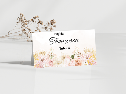 Wedding Thank you Card, Menu Card, Table Card. WI351