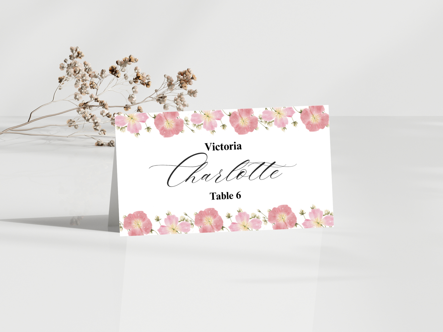 Wedding Thank you Card, Menu Card, Table Card. WI368