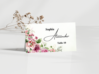 Wedding Menu Card, Table, Thank you, Editable Canva Template, Instant Download MTC412