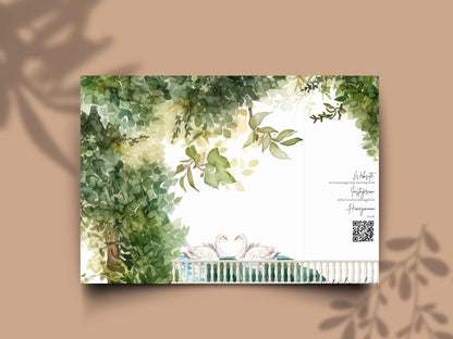 Garden Wedding Invitation | Save the Date with Timeline | Botanical Reception And Event Template | Printable Digital Download. WI164