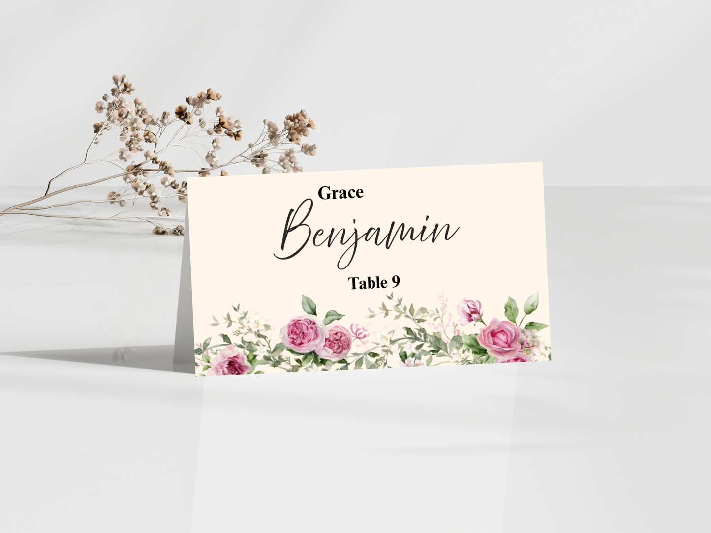 Wedding Thank you Card, Menu Card, Table Card. WI365