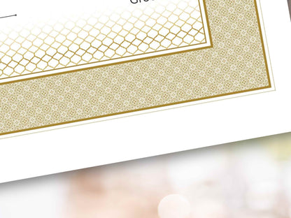 Nikkah Certificate Digital Download Personalised, A4, A3, Template, Editable, Nikkah Nama, Nikkah Contract, Muslim Contract. NN286
