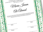 Nikkah Contract Template, A4/A3 Islamic Nikkah Digital Download, Customized Muslim Marriage Certificate, Editable Wedding Agreement. 148