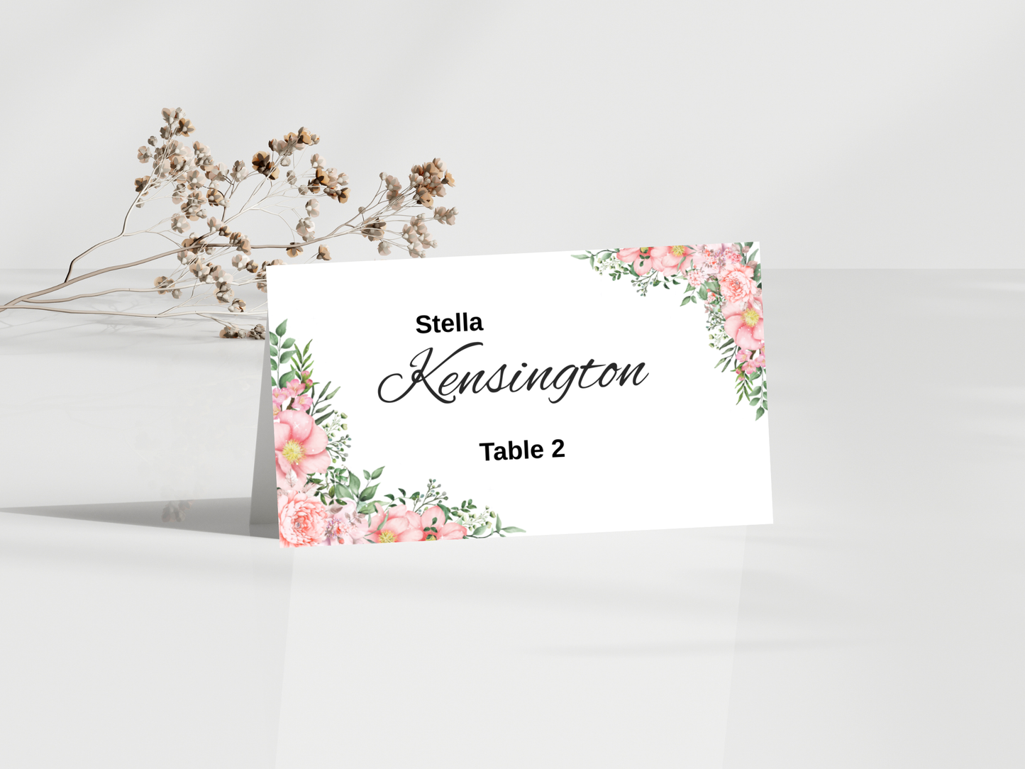 Wedding Thank you Card, Menu Card, Table Card. WI354