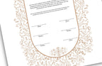 Luxury Nikkah Certificate, Personalised Custom Nikkah Nama, Premium Islamic Wedding Contract Gift, Digital Contract. NN154