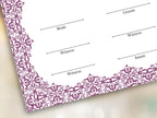 Nikkah Certificate Digital Download Personalised, A4, A3, Template, Editable, Purple Nikkah Nama, Nikkah Contract, Muslim Contract. NN244
