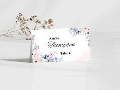Wedding Thank you Card, Menu Card, Table Card. WI350
