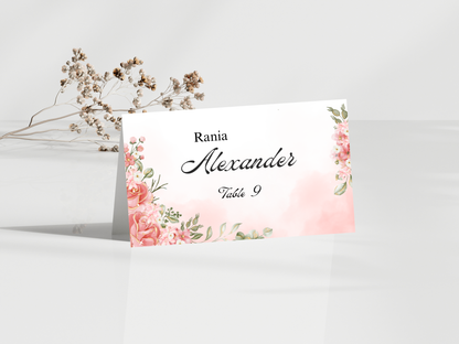 Wedding Thank you Card, Menu Card, Table Card. WI334