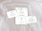 Wedding Invitation Bundle, RSVP, Thank You Card, Table Card, Menu Card, Reception Card, Details Card. WI240
