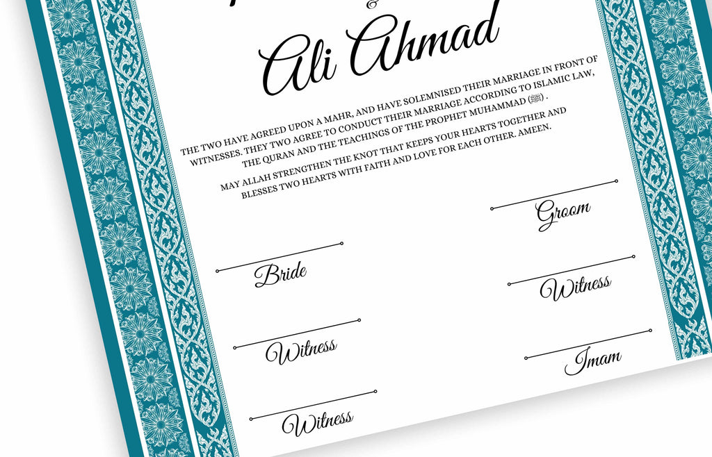 Digital Islamic Marriage Certification nn134