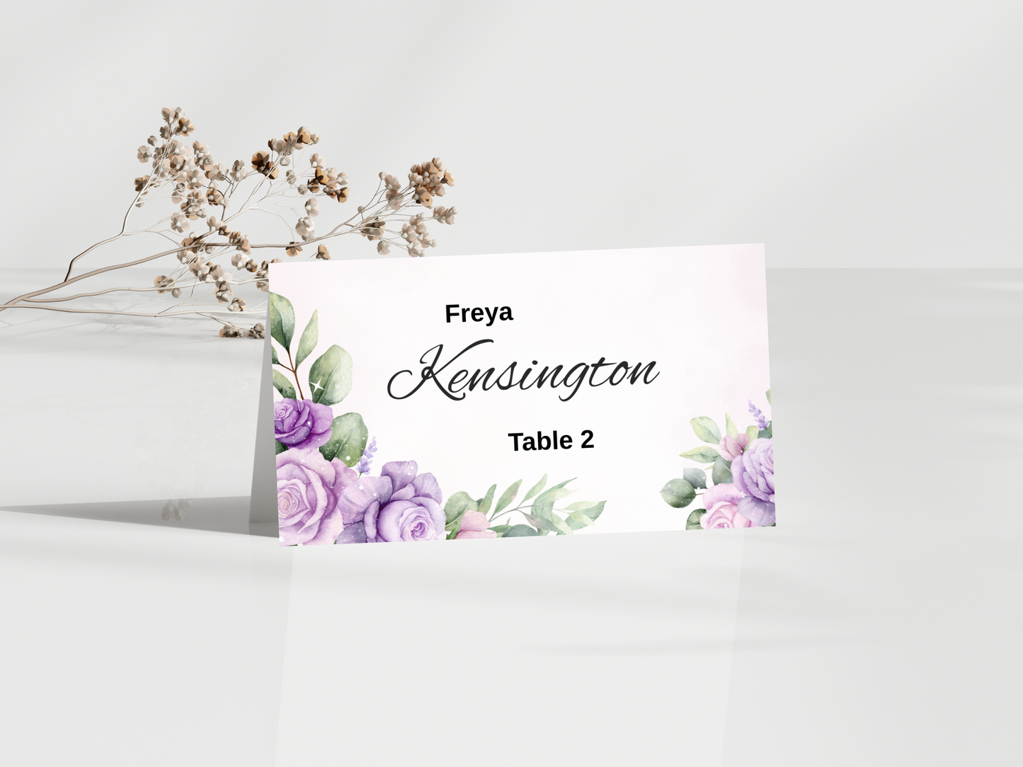 Wedding Thank you Card, Menu Card, Table Card. WI355
