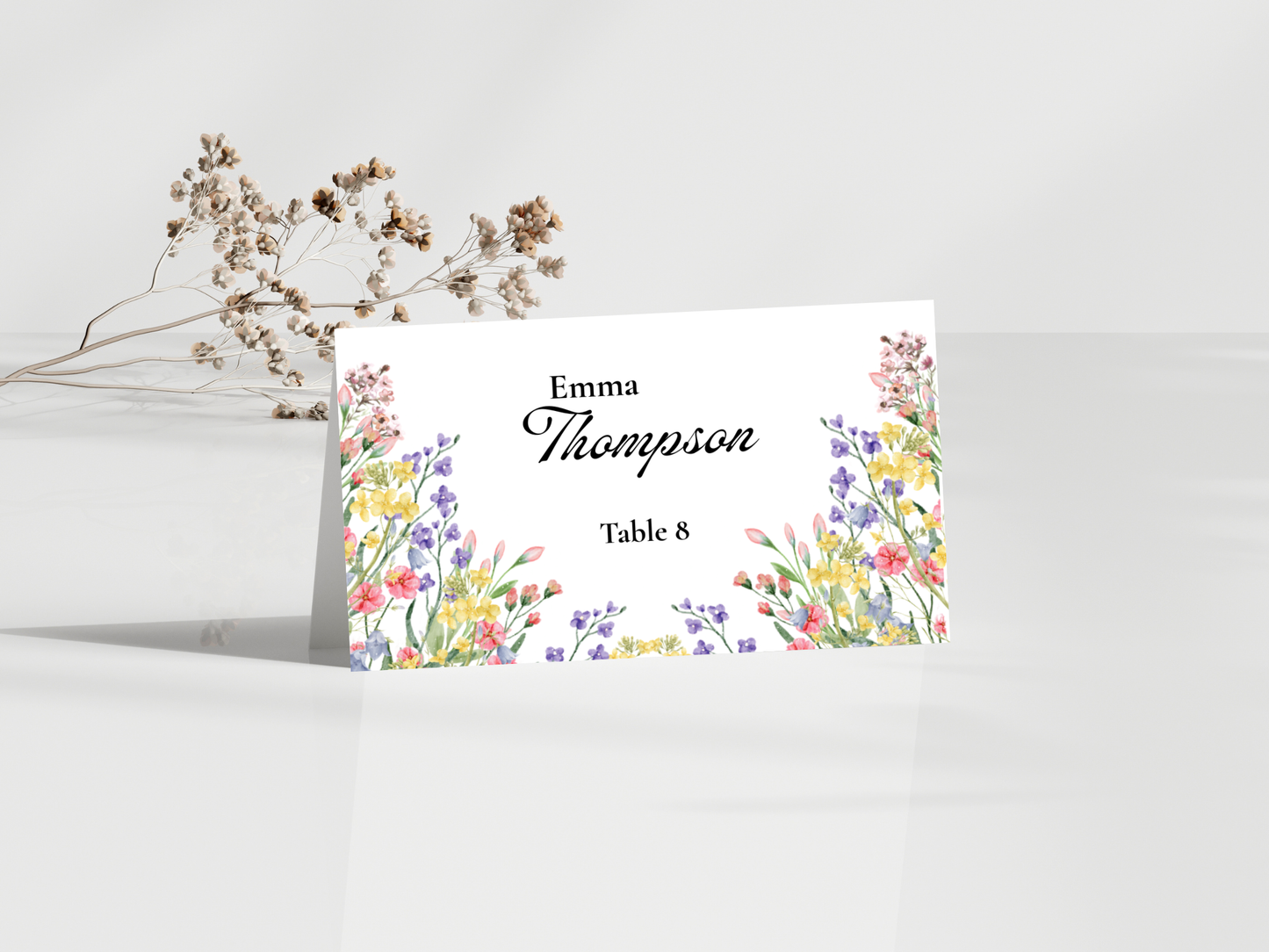 Wedding Thank you Card, Menu Card, Table Card. WI324