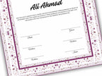 Nikkahnama | A4/A3 Custom Luxury Nikkah Contract | Digital contract | Inspired Luxury Nikkahnama | Nikkah Certificate Pdf Template. NN144