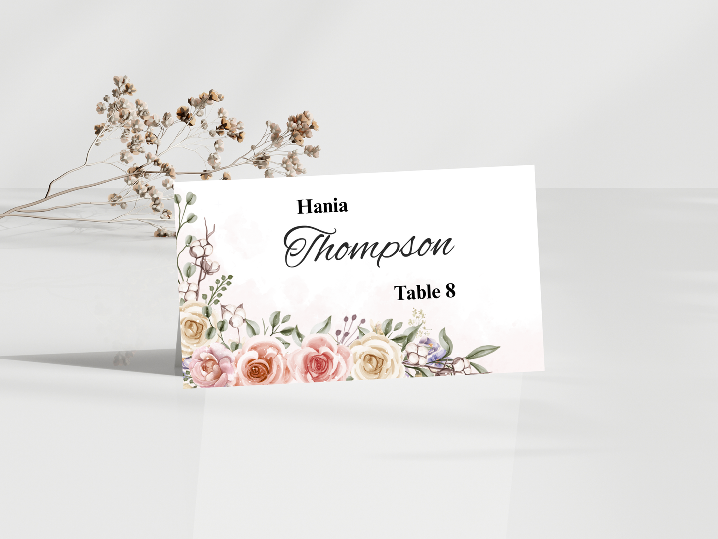 Wedding Thank you Card, Menu Card, Table Card. WI352