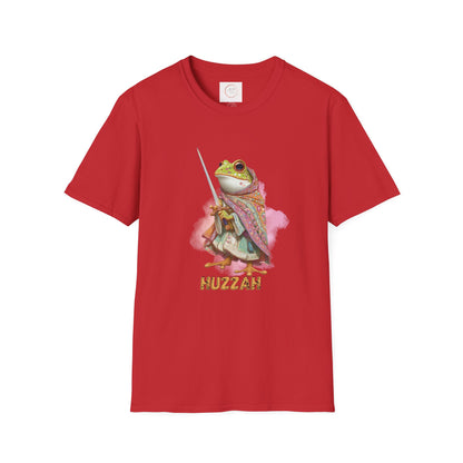 Frog Knight T-Shirt — 'Huzzah' Medieval Amphibian Graphic Tee