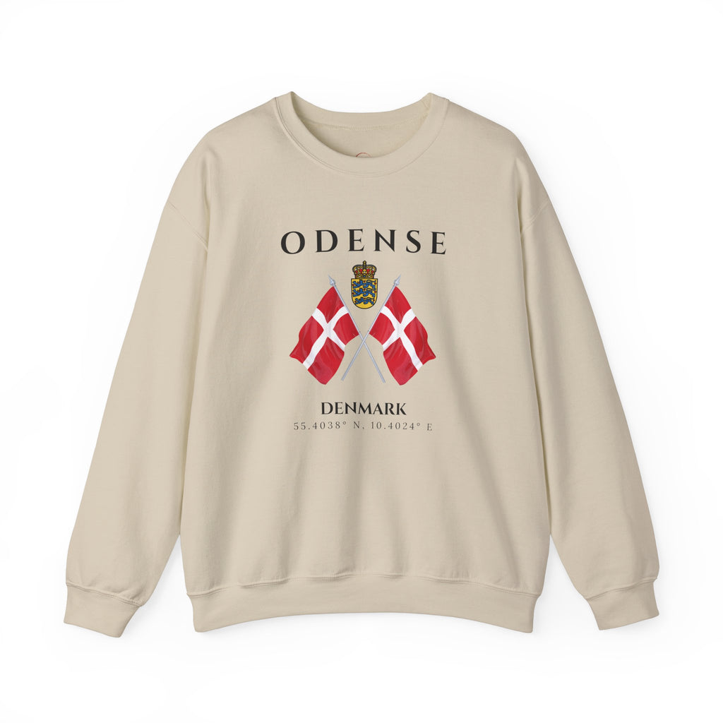 Odense Sweatshirt, Unisex Sweater, Scandinavian, Denmark, gift, Nordic Style, Odense Denmark,