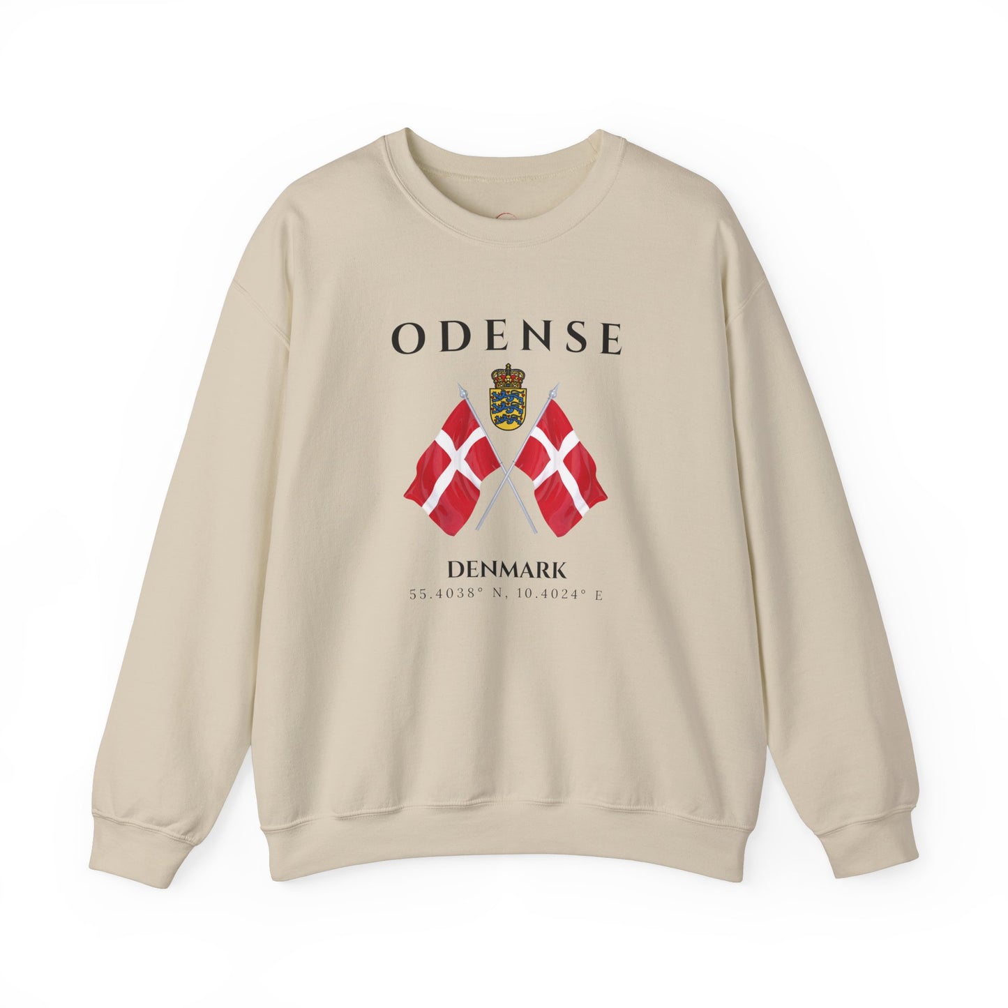 Odense Sweatshirt, Unisex Sweater, Scandinavian, Denmark, gift, Nordic Style, Odense Denmark,