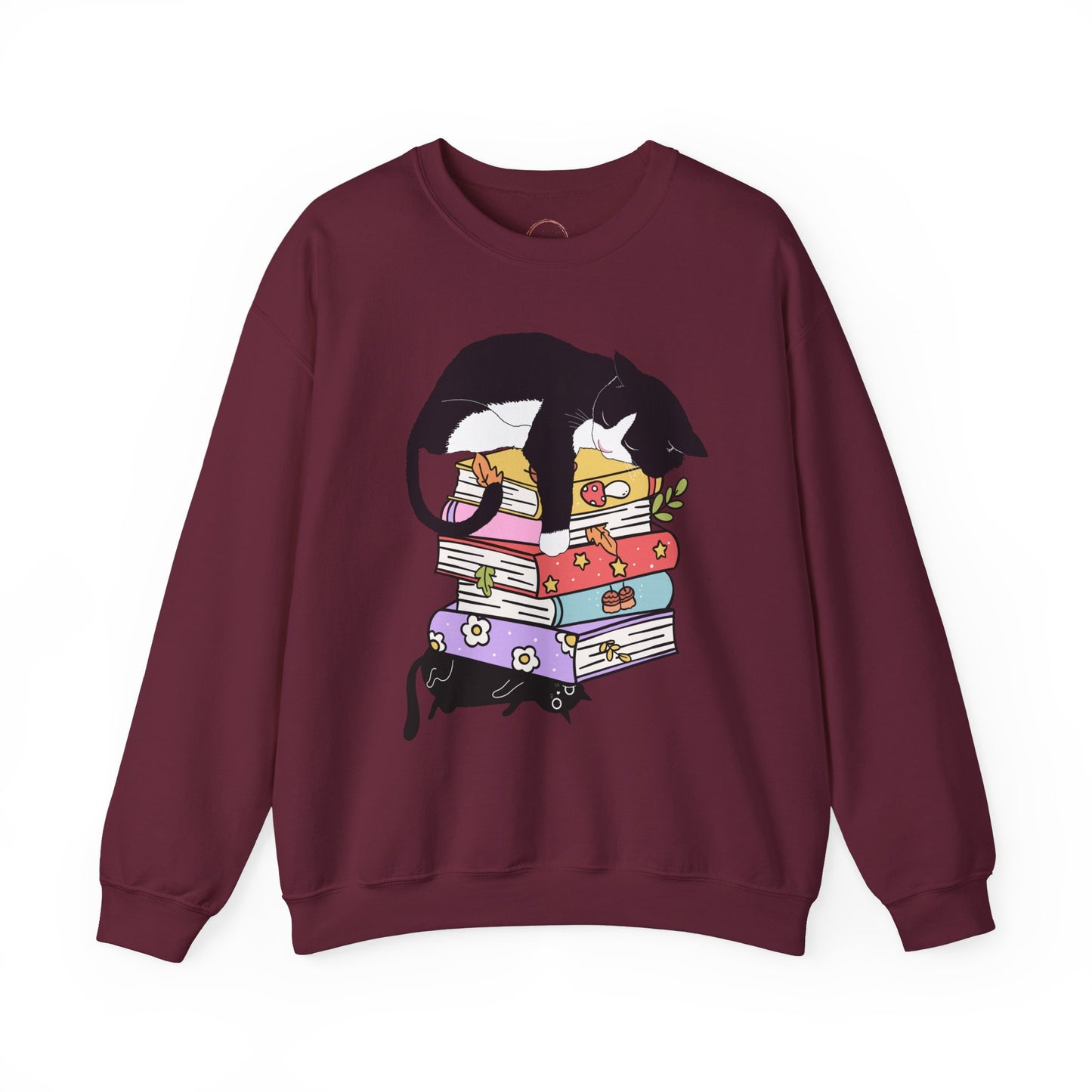 Cat Book Sweatshirt, Cat Lover T-Shirt, Gift for Cat Lover