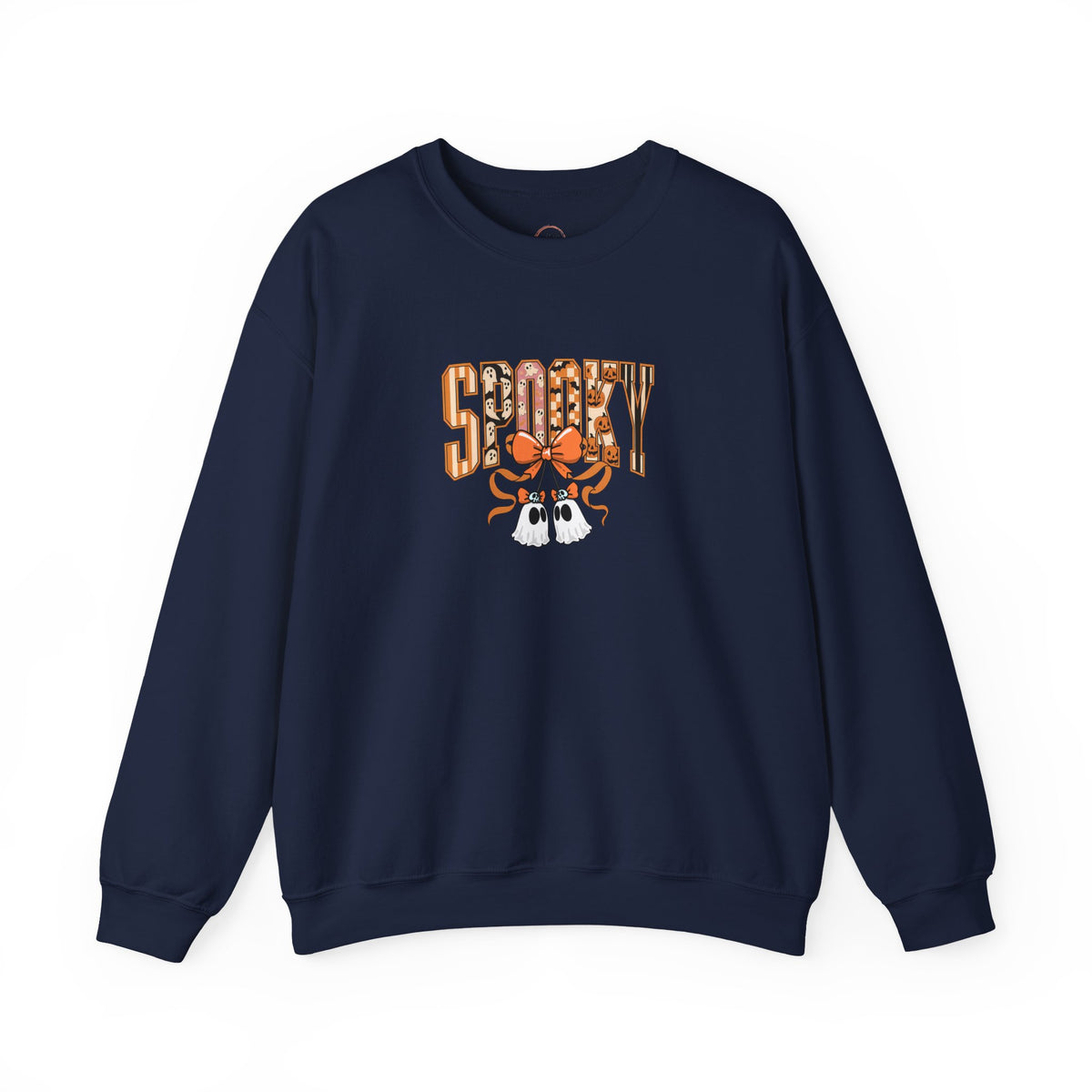 Spooky Ghost Pumpkin Crewneck Sweatshirt