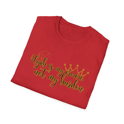 Empowerment Unisex Softstyle T-Shirt - "Hijab is my Crown, Not My Burden"