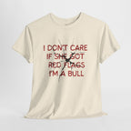 I don't care red flags t shirt men
