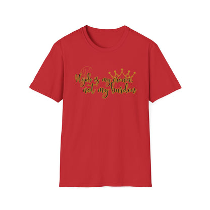 Empowerment Unisex Softstyle T-Shirt - "Hijab is my Crown, Not My Burden"