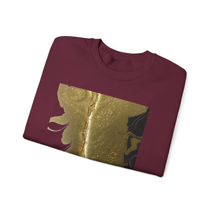 Gold Leaf Graphic Crewneck Sweatshirt | Cozy Fall/Winter Style Gift