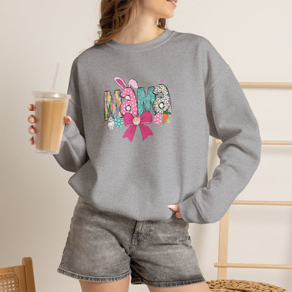 Mama Floral Ribbon Sweatshirt