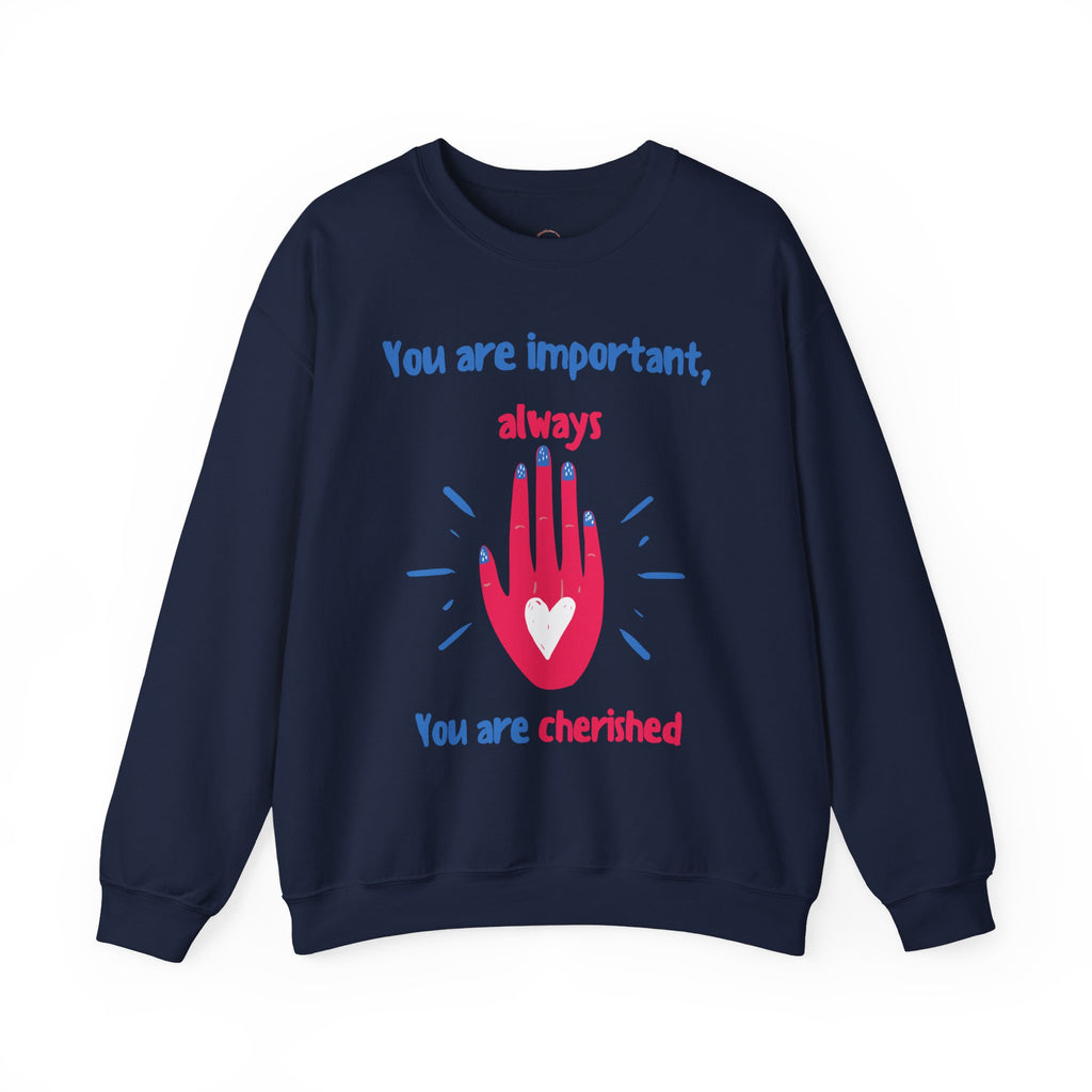 Empowering Crewneck Jumper, Inspirational Women's