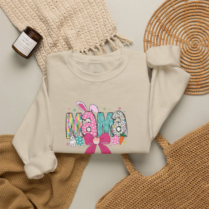 Mama Floral Ribbon Sweatshirt