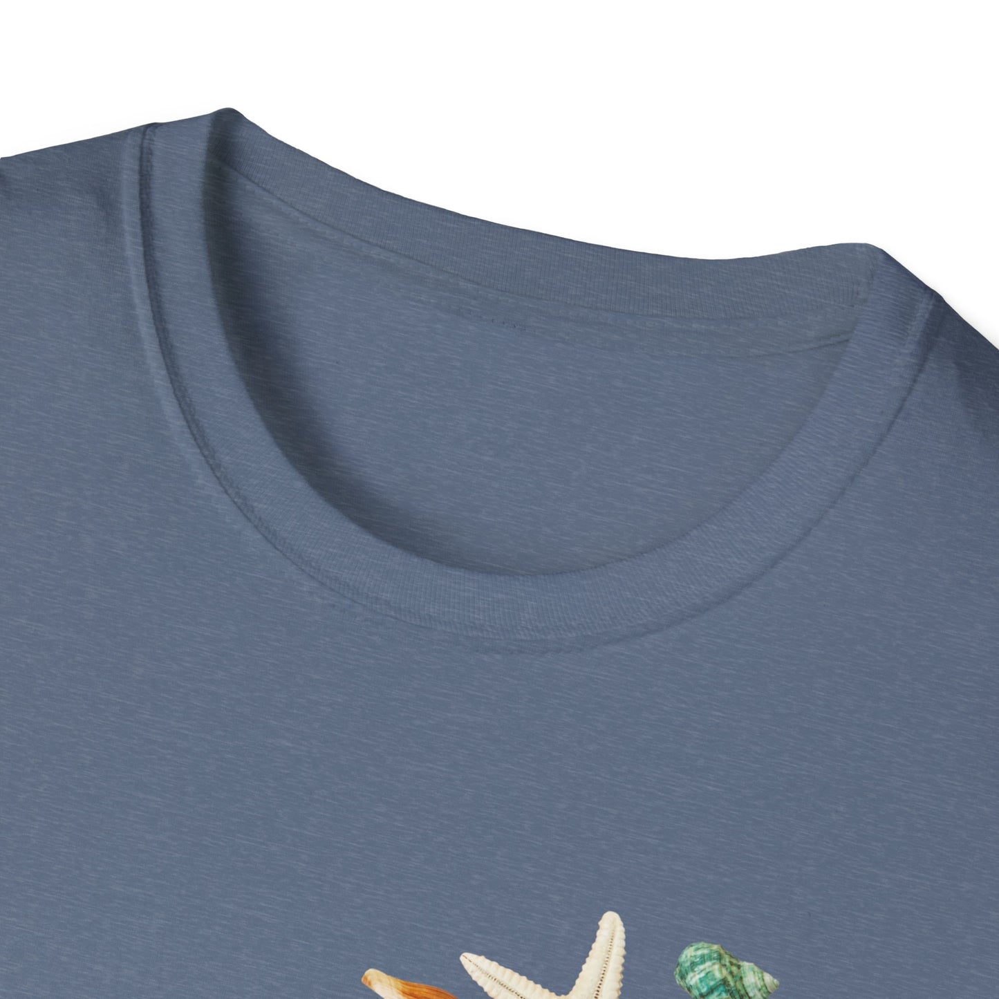Shell Print Unisex T-Shirt | Beach-Themed Casual Summer Tee