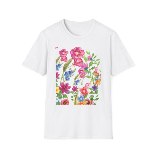 Botanical Bliss T-Shirt - Floral Print Tee