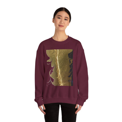 Gold Leaf Graphic Crewneck Sweatshirt | Cozy Fall/Winter Style Gift