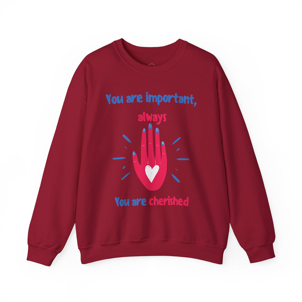 Empowering Crewneck Jumper, Inspirational Women's