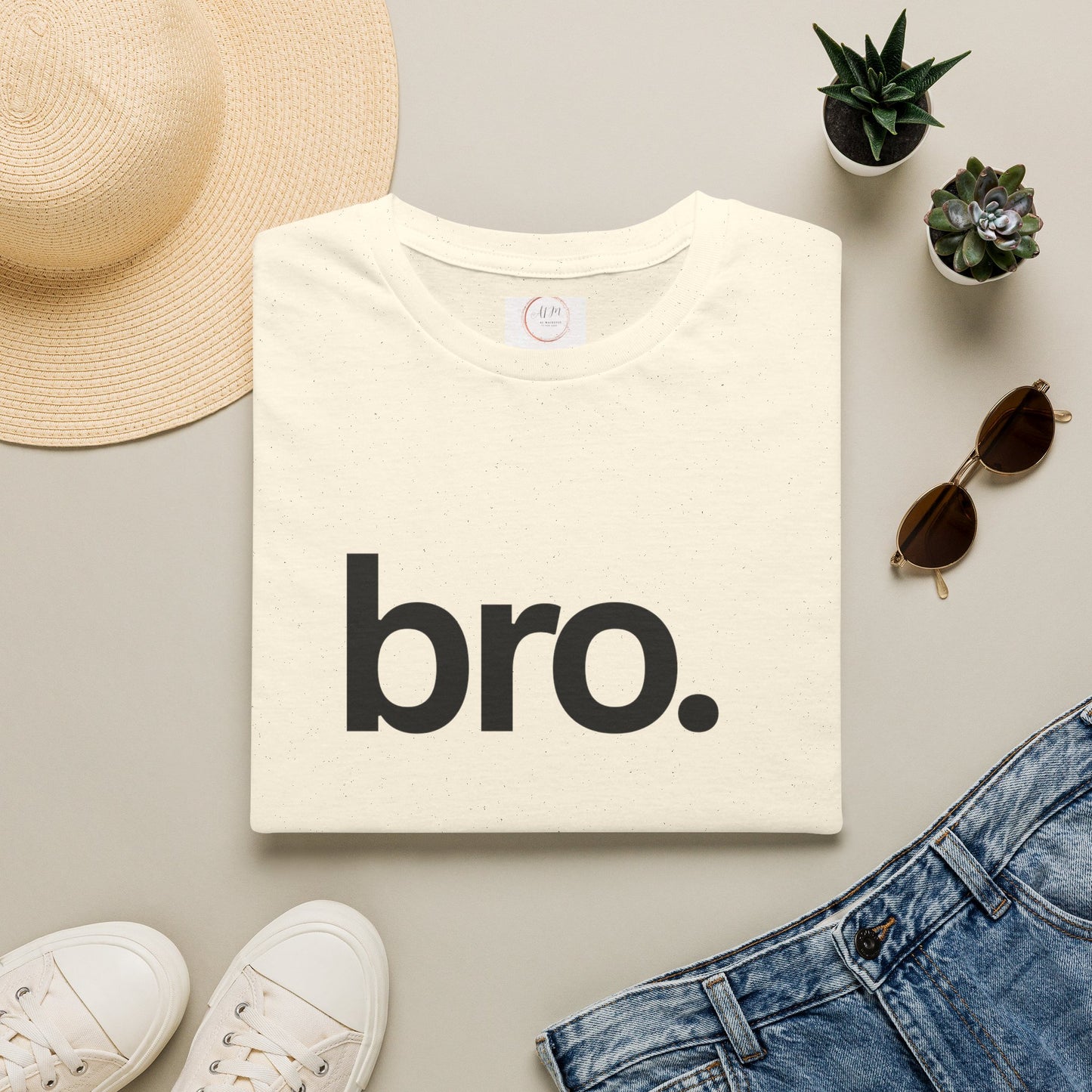 Bro. T-Shirt — Minimalist Bold Typography Tee for Friends & Casual Wear
