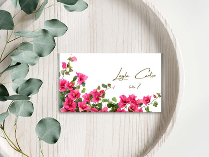 Wedding Menu Template, Editable Place Card & Thank You Note. WI199