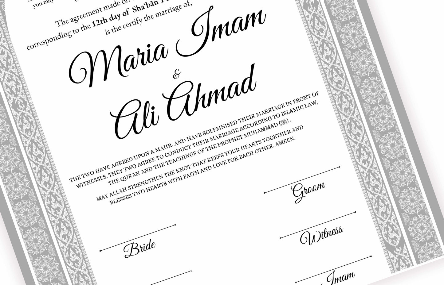 Islamic Marriage Certification nn133