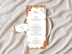 Wedding Menu Template | Editable Canva Place Card. WI210